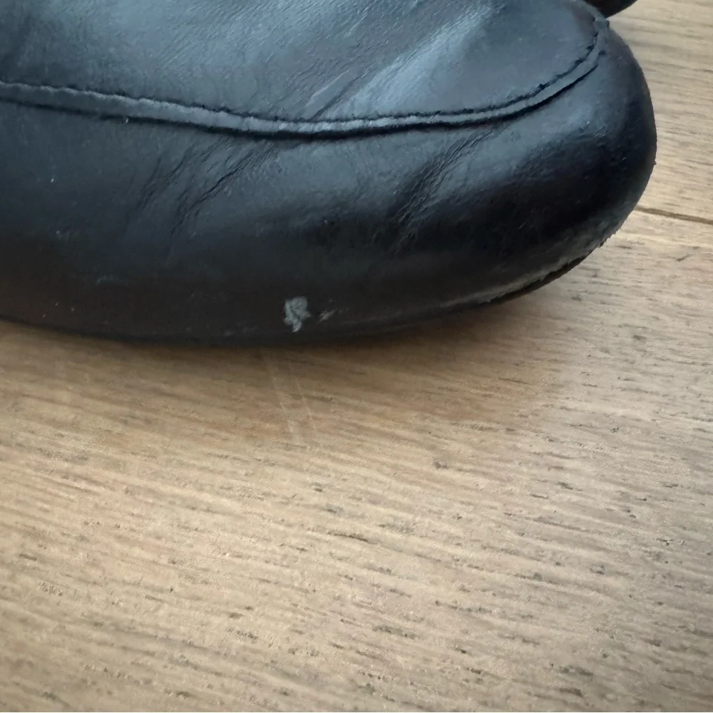 Steve Madden Black Mules with Gold Horsebit